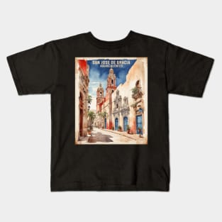 San Jose de Gracia Aguascalientes Mexico Vintage Tourism Travel Kids T-Shirt